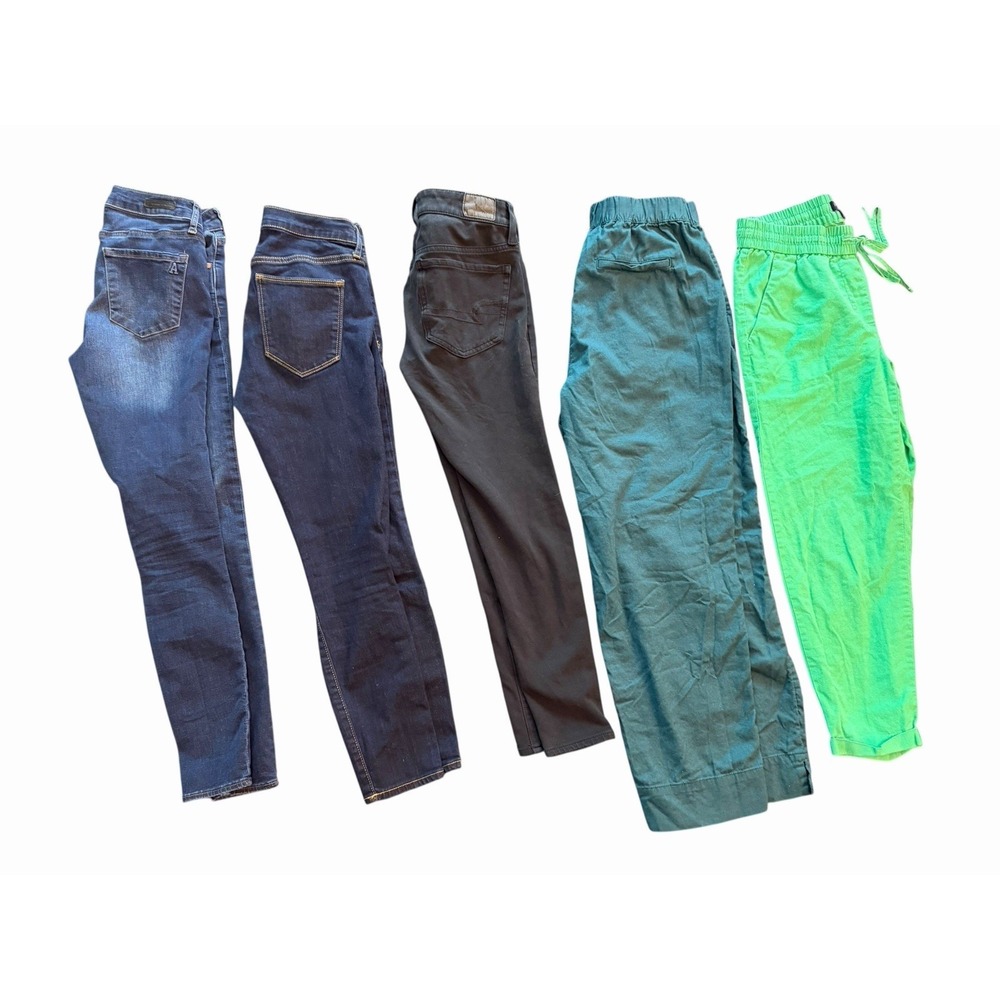 Women's Pants Lot J.Crew Banana Republic GAP Petite Joggers Jeans Size 2P S 26